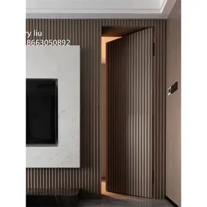 无框门齐平隐藏卧室现代安全廉价房间外部平开门设计