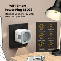 Enchufe Inteligente KEMEK 16A EU con Monitoreo de Energía para Tuya Smart Life, Alexa, Google Home, Enchufe WiFi