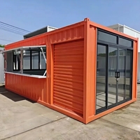 Casa Contenedor Prefabricada Modular con Estructura que Ahorra Espacio, Certificada por la CE, para Oficinas, Talleres, Cafeterías en Esquinas de Calle