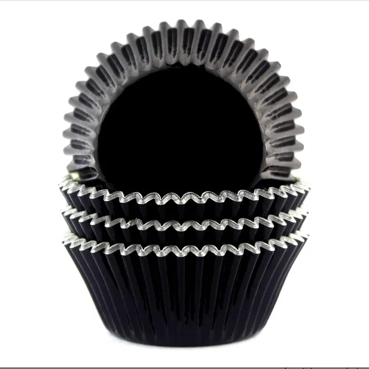 Liner Cupcake Foil Kertas Standar Cangkir Panggang Muffin Case Dekorasi Cangkir