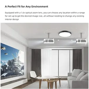 <span class=keywords><strong>Projecteur</strong></span> Laser <span class=keywords><strong>Optoma</strong></span> 4K UHZ616 DMD de 0,65" 4000 Lumens Zoom Optique 1,6x HDR Vidéo Cinéma pour Home Cinéma et Jeux - Product Image 6