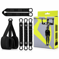 Ensemble d'entraînement complet : Tubes de résistance robustes avec sangles de jambe et sangle de suspension réglable pour un entraînement complet du corps à domicile