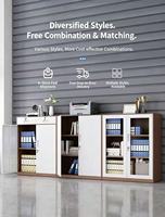 Armoire de rangement autoportante en acier réglable et verrouillable, idéale pour les écoles, ateliers, entrepôts, cuisines, garages et appartements
