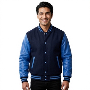 แจ็กเก็ตทีมเบสบอลบอมเบอร์เสื้อแจ็คเก็ตหนังสไตล์เท่ๆสำหรับผู้ชาย - Product Image 1