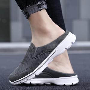Mules Homme Légères En Mesh – Semelle Antidérapante – Pantoufles Sneaker Confortables Pour La Maison Et Dehors