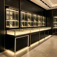 Vitrine de présentation de bijoux sur mesure, idées de design d'intérieur pour bijouterie, vitrine en verre pour bijouteries, comptoir de présentation de bijoux