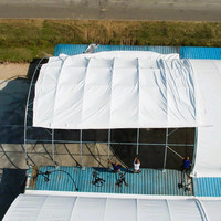 Bâtiments en conteneurs maritimes 40x60 pieds, tente industrielle à poutre simple pour le stockage d'équipements/marchandises