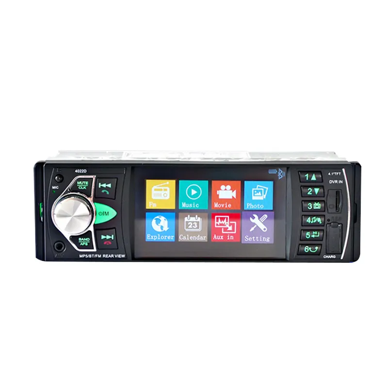 orginal manufacturer hot sale one din car radio mp3 player with bt mp3 mp5 car player monitor displayer 4022