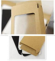 Boîte d'emballage personnalisée blanche pour téléphone portable avec fenêtre de présentation, dorure à chaud et trou de suspension