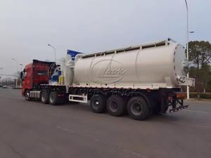 Tri-Axle Sewage <b>Suction</b> Semi Trailer with Electric Vacuum <b>Pump</b> Hydraulic Self-unloading Sludge Transport Tanker - Product Image 4