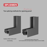 Ventanas Abatibles de Aluminio con Marco Negro, Doble Acristalamiento, Resistentes a Impactos, Estilo Americano Moderno, Aislamiento Térmico con Argón