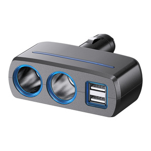 Chargeur de voiture Shunwei 1 vers 2, adaptateur allume-cigare de voiture, chargeur USB 1 vers 3 - Product Image 1