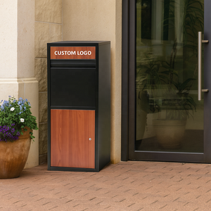 Hộp thư bưu kiện tự đứng, an toàn, dung tích lớn, chất liệu gỗ kim loại, có khóa - Product Image 5