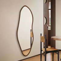 Miroir en bois Alien Wholesale, décoration de salon, design personnalisé, miroir de sol pour chambre à coucher, miroir de corps entier pour magasin de vêtements