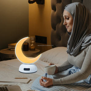 Altavoz Coránico SQ902 con Luz Nocturna LED para Dormitorio, Control Táctil, Material Plástico, Control Remoto por Aplicación, Reproductor MP3 - Product Image 5