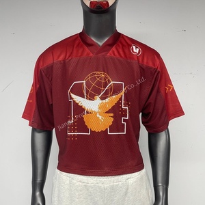 Jersey sepak bola sublimasi poliester MT1537 kualitas tinggi 100% kotak sepak bola pria ukuran besar Jersey jaring potong atasan sepak bola kosong - Product Image 3