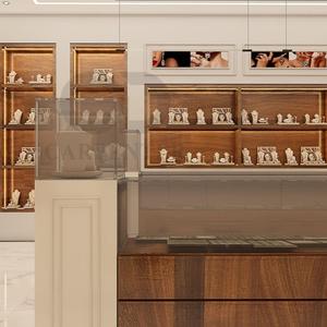 Vitrine de magasin de bijoux, présentoir en verre, socle de montre, saloon store, meubles - Product Image 4