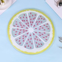 Coussin rafraîchissant d'été pour siège, tapis de refroidissement pour dortoir étudiant, gadget rafraîchissant, coussin rond rafraîchissant pour sieste, vente en gros, motif fruits