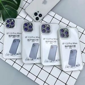 Wholesale TPU <b>Shockproof</b> Transparent Space Mobile Cover for Phone 16 15 14 13 12 <b>11</b> Pro Max Clear Cell Phone <b>Case</b> - Product Image 1