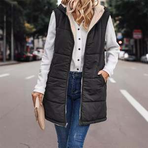 Women's Quilted Gilet <strong>Body</strong> <strong>Warmers</strong> Winter Vest <strong>Fleece</strong> Jacket <strong>Ladies</strong> Winter Sleeveless Coat - Product Image 3