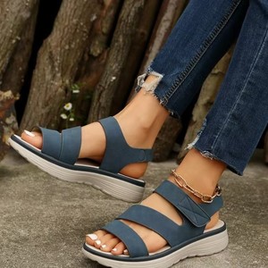Sandales pour femmes à <span class=keywords><strong>semelle</strong></span> épaisse, résistantes aux chocs, <span class=keywords><strong>avec</strong></span> <span class=keywords><strong>semelle</strong></span> intermédiaire en EVA souple, idéales pour la randonnée et les voyages en extérieur – Vente en gros de sabots à plateforme très demandés - Product Image 5