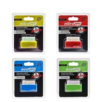 Ahorrador de Combustible Super Nitro ECO OBD2, Conexión y Uso, Mejora de Potencia, Cuatro Colores