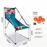 Machine de jeu d'arcade électronique de tir au basket pliable, fabriquée en usine, simulateur de tir au basket en métal pour salle d'arcade