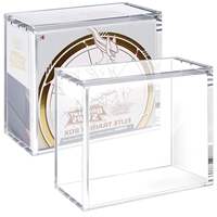 Boîte de présentation magnétique en acrylique de haute qualité, épaisse, transparente et protectrice pour collection