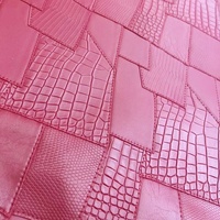 0.9MM gros Animal Crocodile en relief cuir de veau Patchwork PVC cuir synthétique tissu pour femmes sacs à main cahier