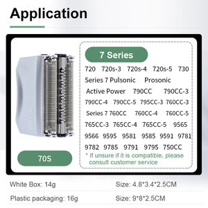 Cabezal de Afeitadora Eléctrica de Repuesto Compatible con <span class=keywords><strong>Braun</strong></span> 7 Series 70S Mesh Blade 720 720s-<span class=keywords><strong>3</strong></span> 720s-4 720s-5 730 790CC - Product Image 4