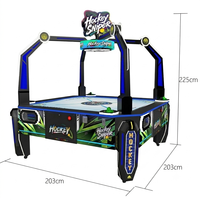 Table de jeu d'arcade Air Hockey à 4 joueurs, à monnayeur, équipement commercial pour centre de divertissement familial