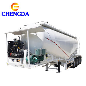 Semi-remorque à ciment en vrac <span class=keywords><strong>de</strong></span> haute qualité CHENGDA avec suspension à ressorts à lames et 4 essieux - Product Image 4