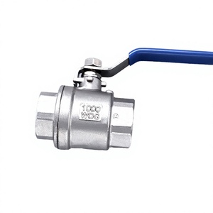 Vanne à boisseau sphérique filetée en acier au carbone, 2 pièces, manuelle, pour arrêt d'eau, NPT BSPT, usage industriel, OEM - Product Image 3