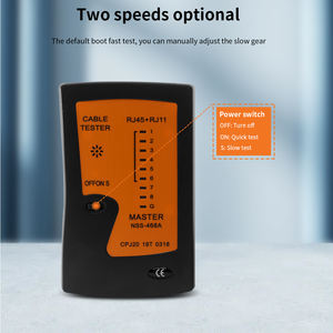 Testeur de câble réseau NSS-468A TISHRIC RJ45 + RJ11, détecteur de ligne, testeur de ligne téléphonique, appareils réseau efficaces - Product Image 6