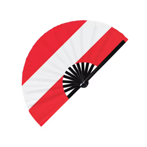 巴勒斯坦国旗13英寸定制手风扇大响拍板折叠风扇大锐舞风扇手持风扇嘉年华风扇 - Product Image 4