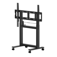 Support Tv Floor Stand TV Cart Trolley pour 65 "-100" Inch LED LCD Plasma Flat Screen Panels With Wheels