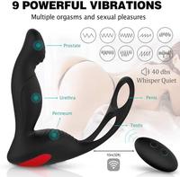 Massage de la Prostate de haute qualité avec anneau pénien hommes jouets sexuels vibrateur Anal plug anal à distance sans fil pour la Masturbation adulte
