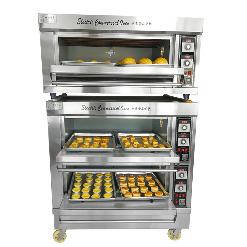 Fabriek Prijs Professionele Rvs Bakkerij Oven Elektrische 2 Dek Bakken Oven Pizza Oven Te Koop