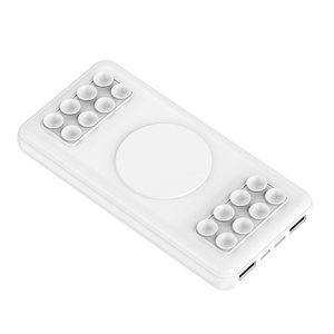 Venta al por mayor de EE. UU. Adaptador de viaje Universal de Banco de acoplable blanco 10 000 mAh inalámbrica externa con tazas - Product Image 1