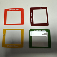 Écran tactile LCD personnalisé en verre Gorilla Glass PMMA PC pour Game Boy, imprimé en soie rouge, jaune, vert, gris, avec fenêtre de contrôle