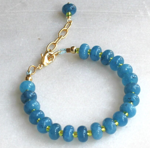 Zooying gelang manik-manik batu permen warna-warni trendi perhiasan pantai musim panas buatan tangan untuk wanita - Product Image 6