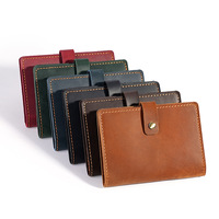 Porte-passeport en cuir véritable Crazy Horse gravé au laser avec logo personnalisé ODM OEM, étui de protection pour passeport en cuir pleine fleur