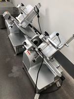 Trancheuse à viande congelée automatique à gravité AFP/TOP 300 Italie 220V pour cuisine industrielle haut de gamme, emballage en cartons