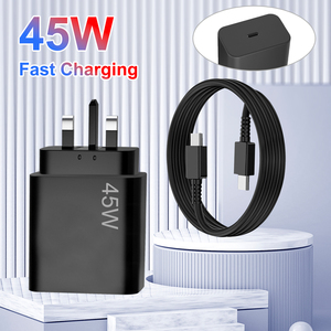 Cable de Datos USB C de <span class=keywords><strong>Carga</strong></span> Súper Rápida Tipo-C de 45 W PD 3.0 para <span class=keywords><strong>Samsung</strong></span> para Galaxy <span class=keywords><strong>S22</strong></span> S23 S24 Ultra Enchufe EU UK - Product Image 1