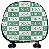 Taie d'oreiller de voiture CEP Chi Eta Phi conçue sur mesure, compatible avec les taies d'oreiller en tissu doux, adaptée à tous les modèles de voitures et de camions