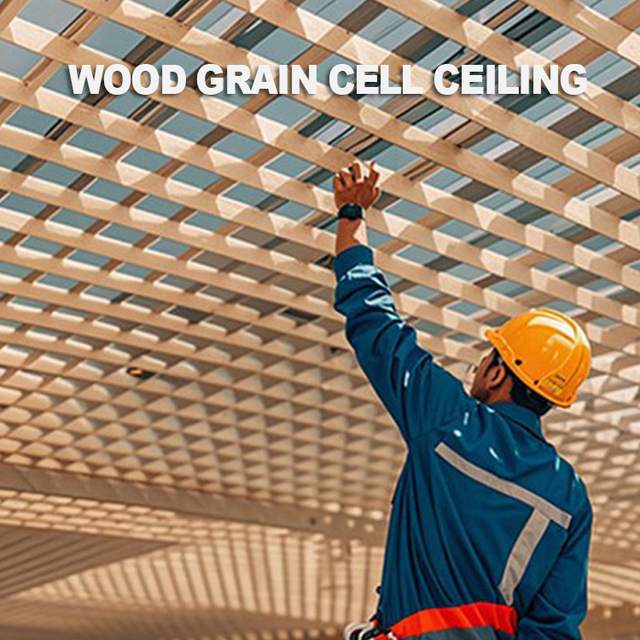 ECO-Friendly Recyclable Aluminum Alloy Grid Ceiling-Modern Villa & Apartment Decoration Sustainable Building Material