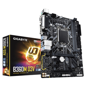 ใช้เมนบอร์ด GIGABYTE <span class=keywords><strong>B360M</strong></span> D3V พร้อมชิปเซ็ต Intel B360 รองรับโปรเซสเซอร์ Intel Core รุ่นที่ 9 และ 8 Pentium Celeron - Product Image 1