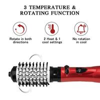 Ensemble professionnel de brosses sèche-cheveux 3 en 1, brosse à air chaud rotative électrique, volumateur, brosse à cheveux, sèche-cheveux