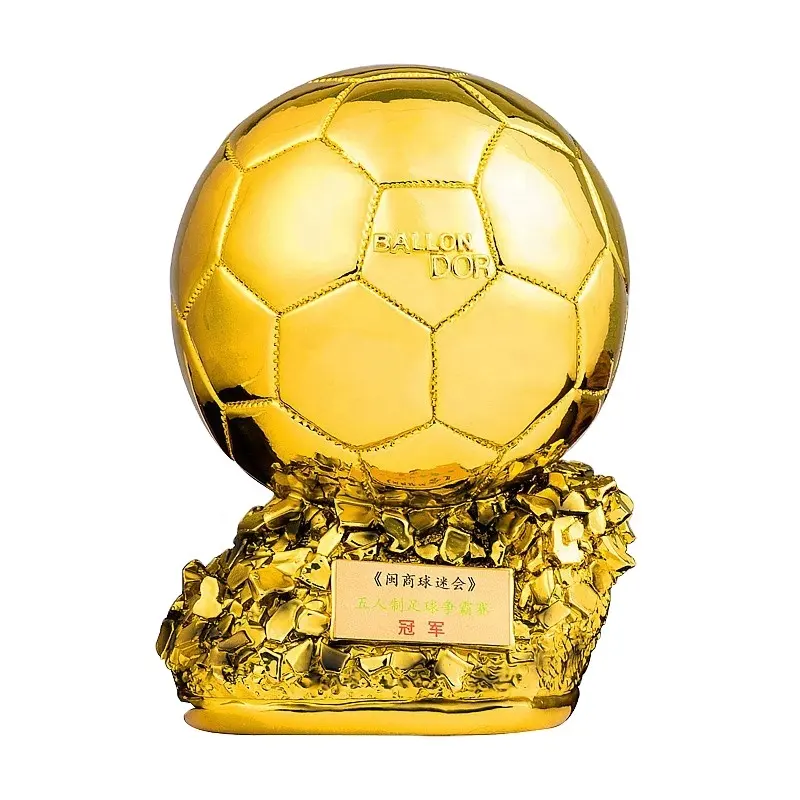 निर्माता कस्टम राल Electroplatel ट्रॉफी पुरस्कार फुटबॉल फुटबॉल ट्राफियां खेल कप