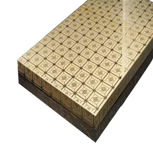 2023 ultimo stile di lusso in titanio oro acciaio inossidabile 8K lamiera incisa a specchio 8K acciaio inossidabile inciso a specchio per la decorazione - Product Image 1